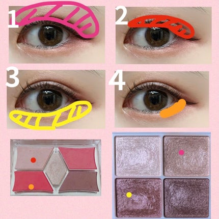 【旧品】パーフェクトスタイリストアイズ/キャンメイク/アイシャドウパレットを使ったクチコミ(2枚目)