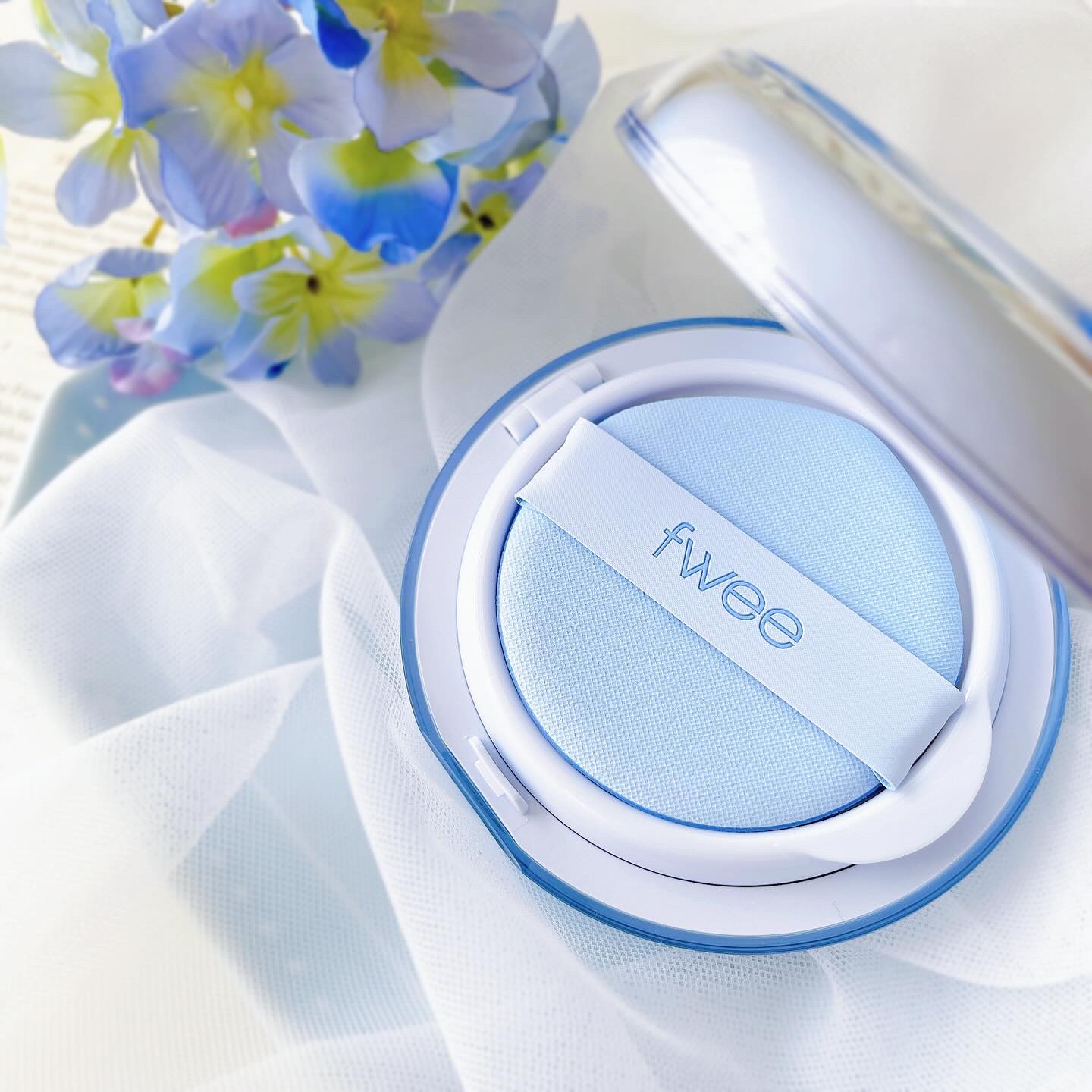 フィー クッションガラス ナチュラル/fwee/クッションファンデーションを使ったクチコミ（2枚目）