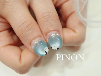 shino on LIPS 「Designcourseシマエナガネイル☺︎娘がハマってるので..」(4枚目)