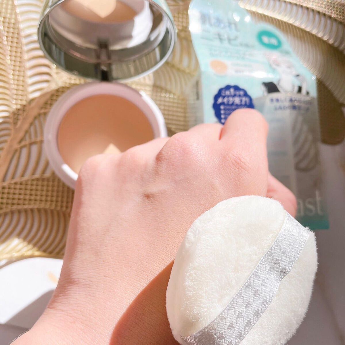 クリアラスト フェイスパウダー N 薬用オークル/クリアラスト/プレストパウダーを使ったクチコミ(9枚目)