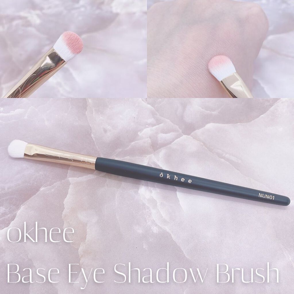okhee ベースアイシャドウブラシ NUN01/SOOA DOR/メイクブラシを使ったクチコミ（2枚目）