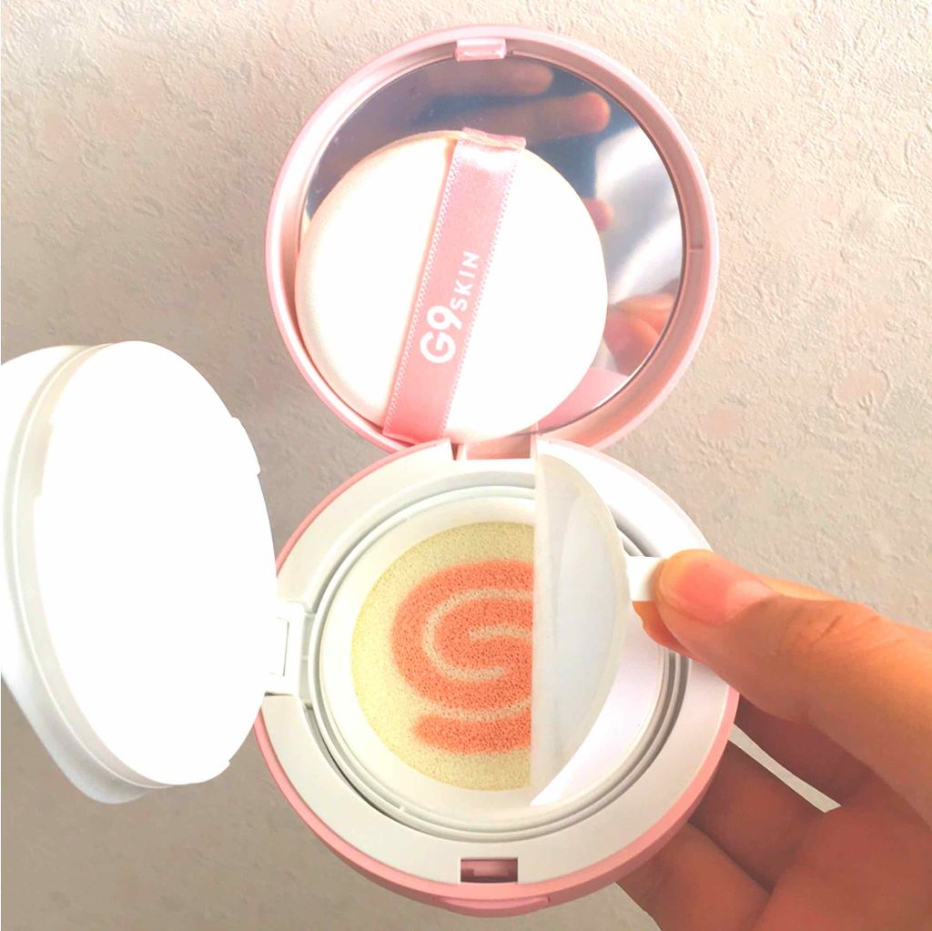 WHITE CREAMY CUSHION(ウユファンデ)/G9SKIN/化粧下地を使ったクチコミ（3枚目）