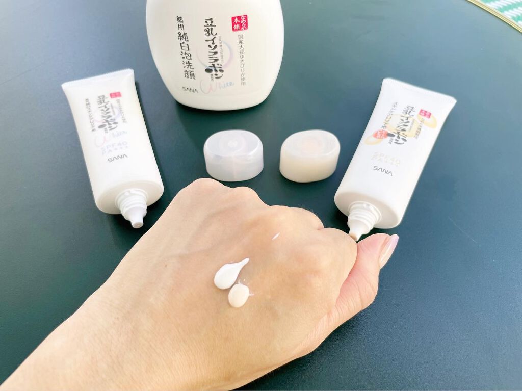 薬用美白スキンケアUV下地/なめらか本舗/化粧下地を使ったクチコミ（2枚目）