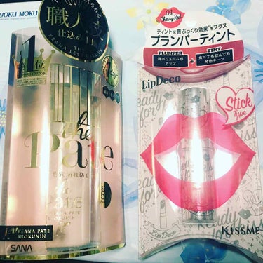 カリメロ  on LIPS 「先日購入したやーつ！サナ毛穴パテ職人、キスミーリップデコプラン..」（1枚目）