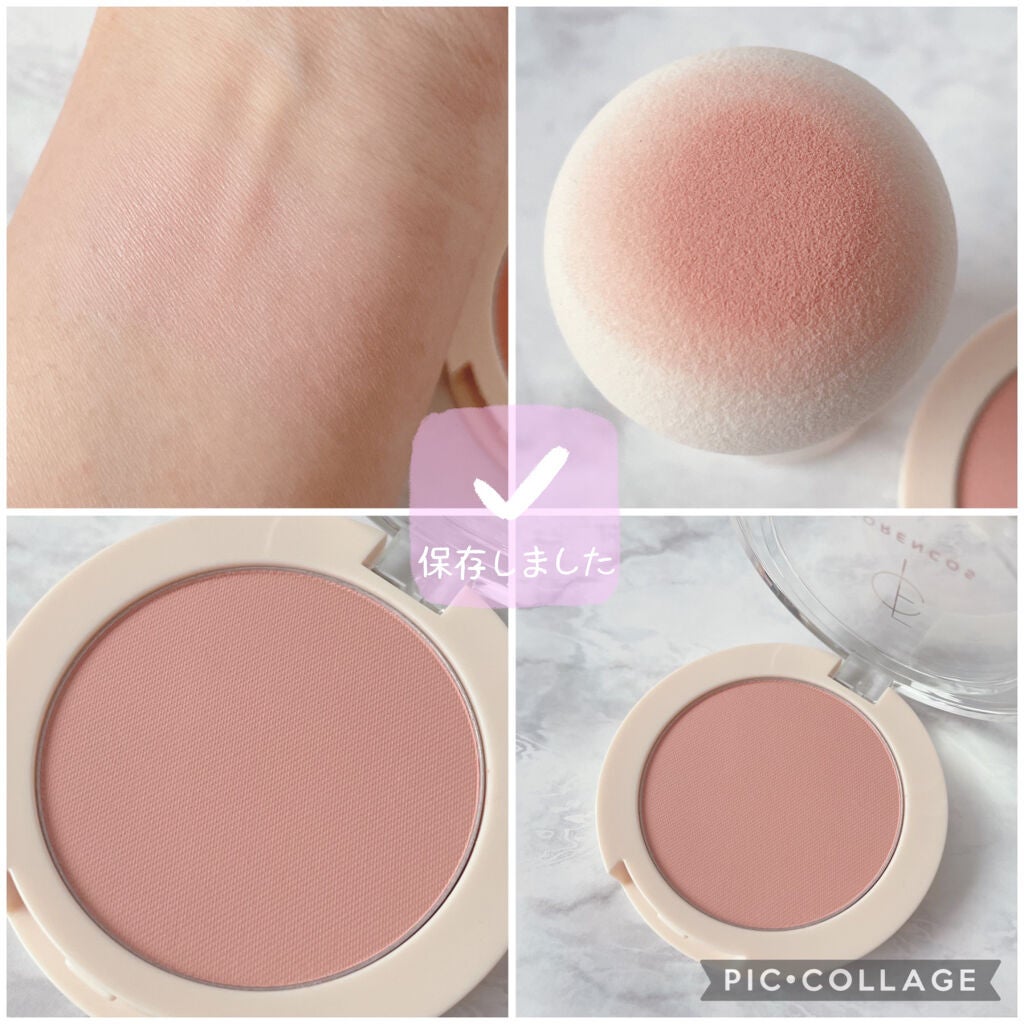 ベアブラッシャー パフ付き/フォレンコス/パウダーチークを使ったクチコミ(4枚目)