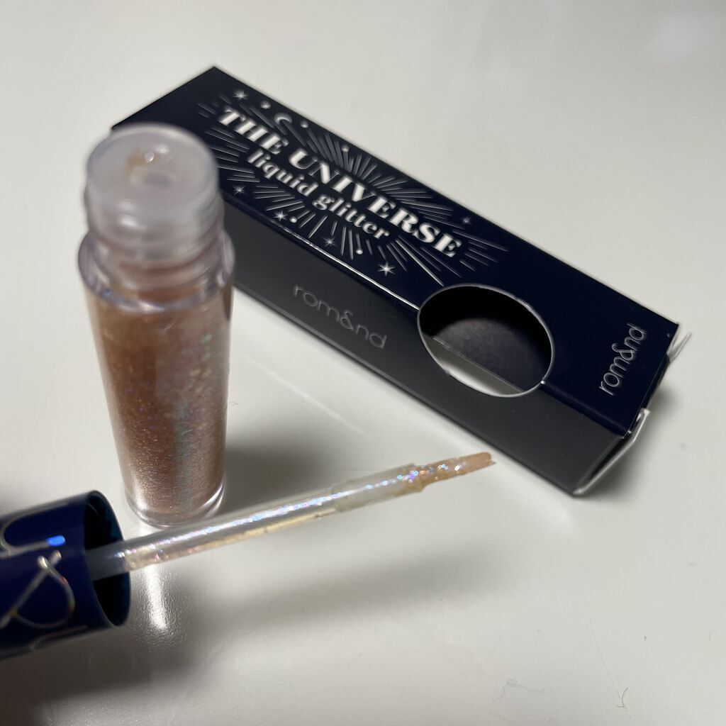 リキッド グリッター シャドウ/rom&nd/グリッターを使ったクチコミ（3枚目）