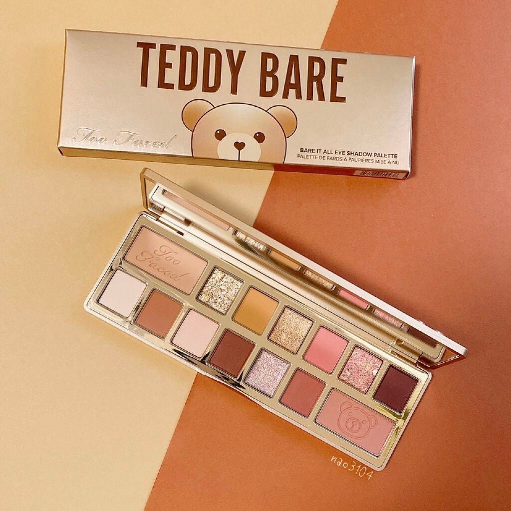 テディ ベア アイシャドウ パレット/Too Faced/アイシャドウパレットを使ったクチコミ(3枚目)