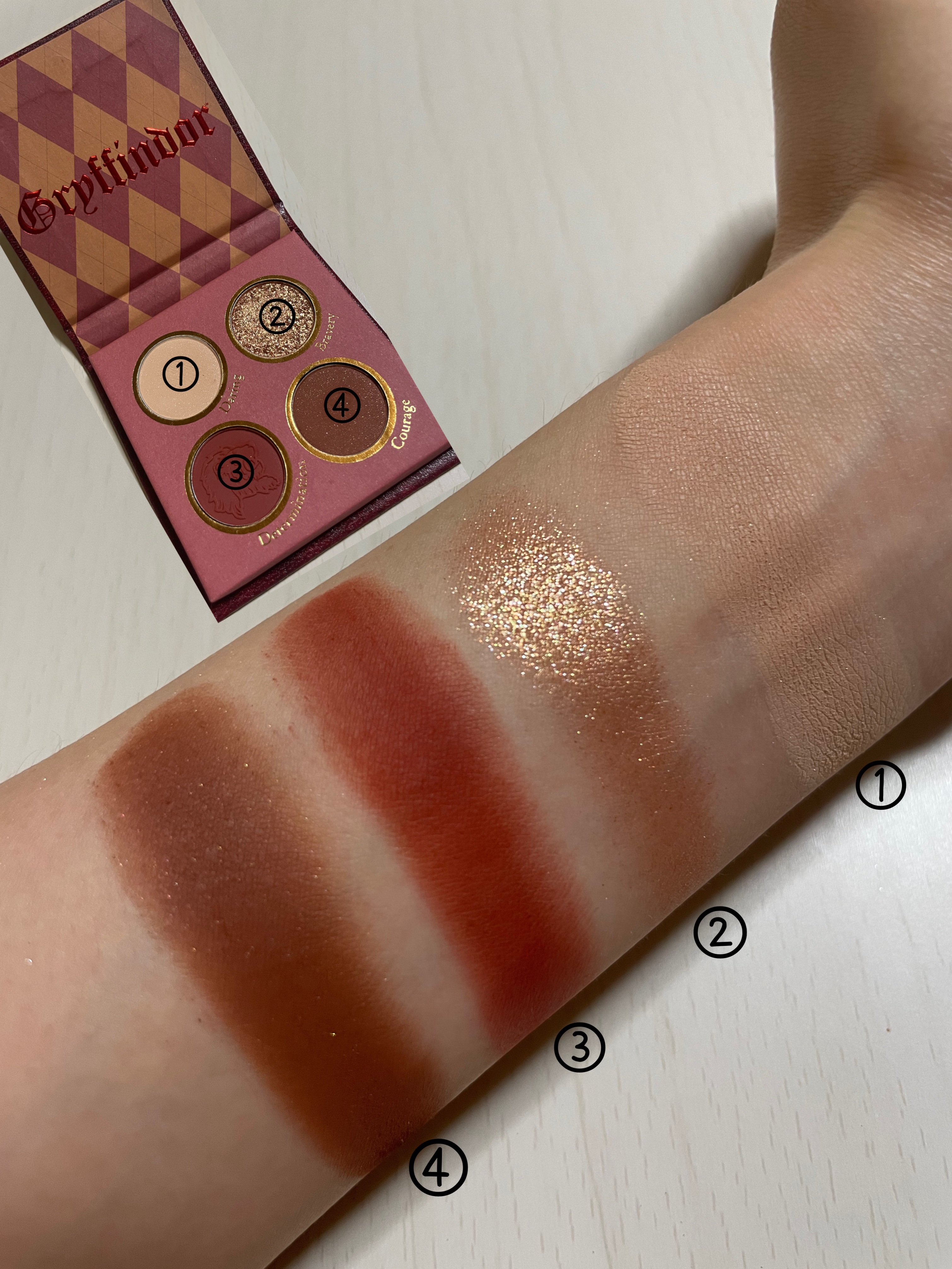 ハリーポッター ホグワーツの家パレット/SHEGLAM/アイシャドウパレットを使ったクチコミ（2枚目）