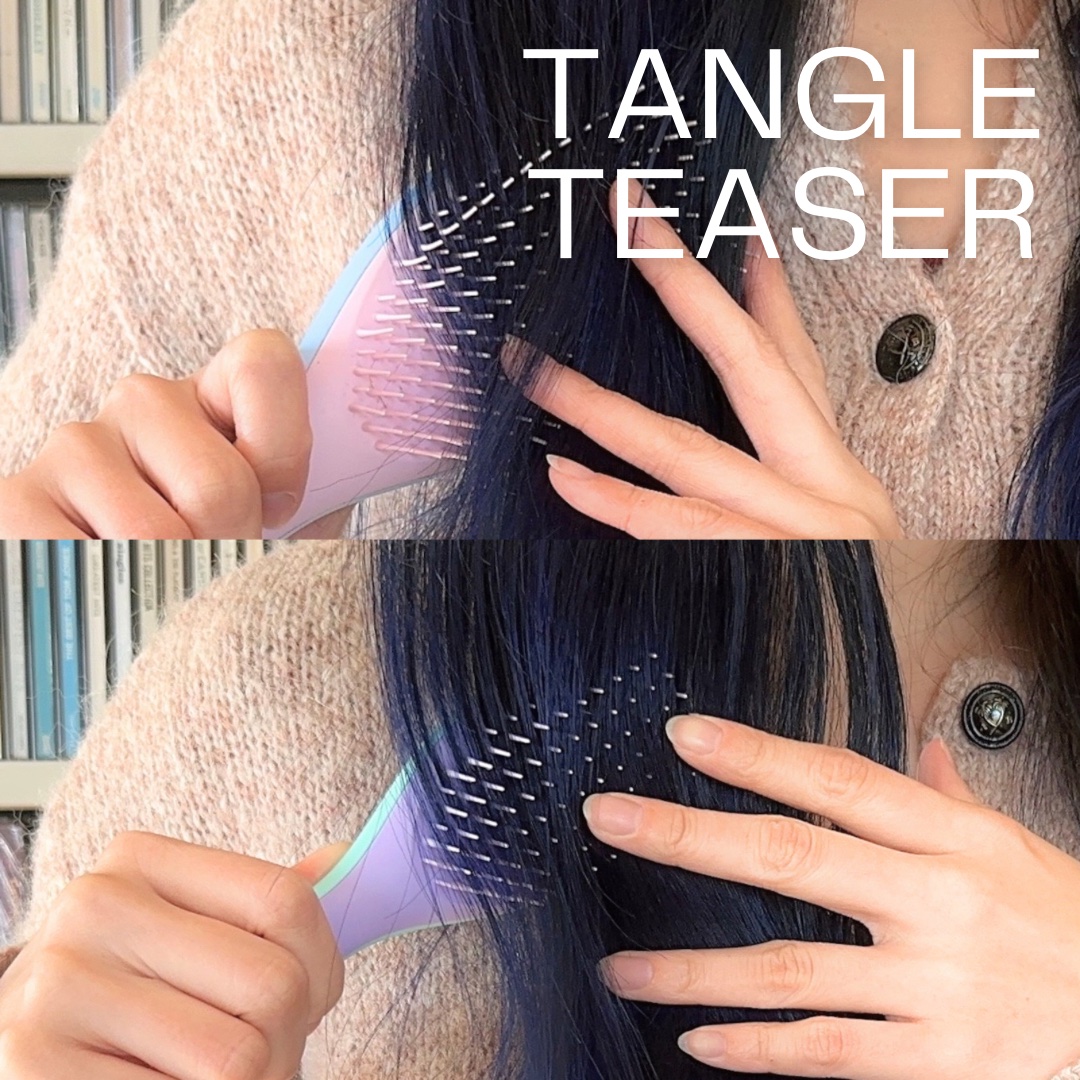 タングルティーザー ザ・アルティメットディタングラー ミニ ウィステリアリーフ/TANGLE TEEZER/ヘアブラシを使ったクチコミ（1枚目）