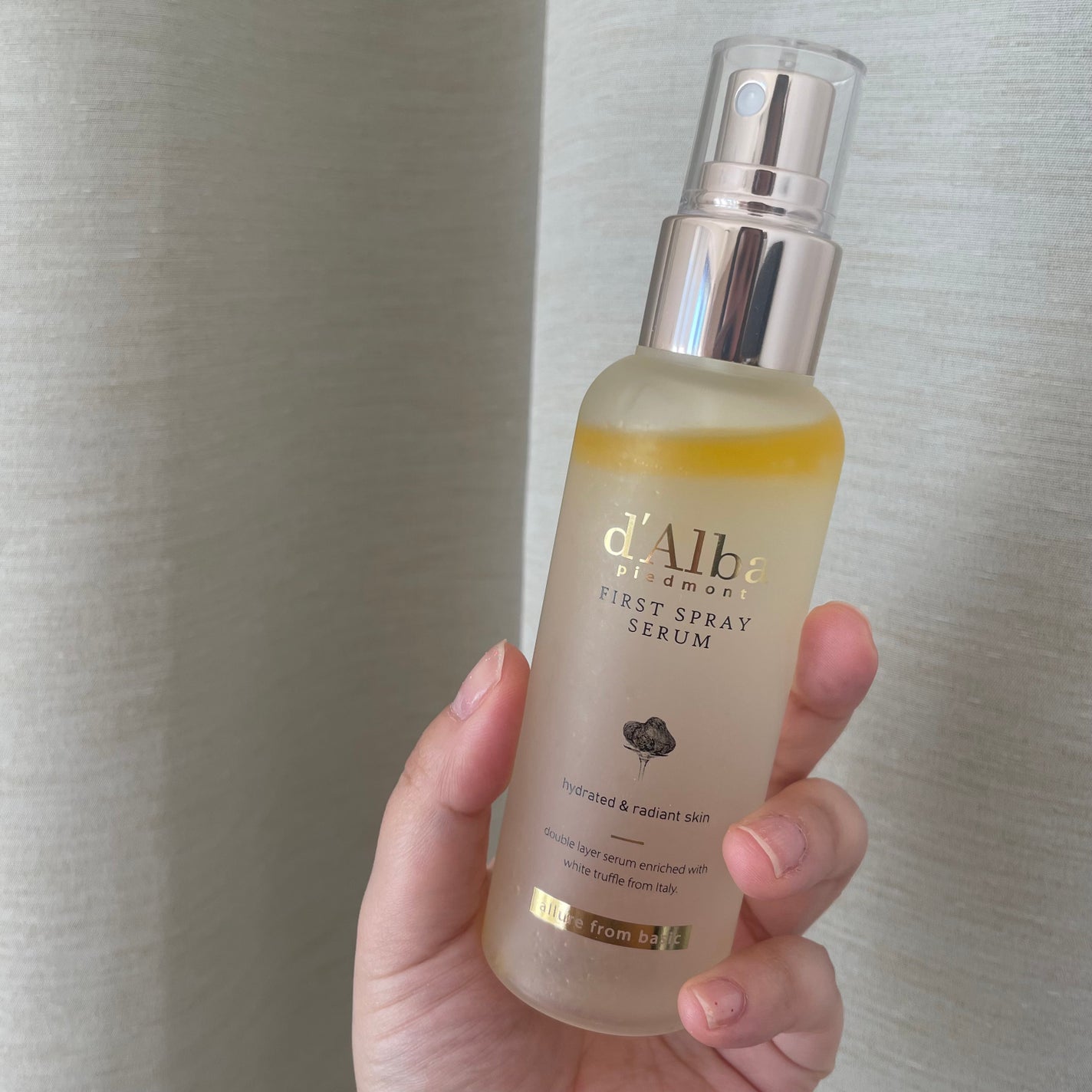 ダルバ ホワイトトリュフファーストスプレーセラム/ダルバ/ミスト状化粧水を使ったクチコミ(1枚目)
