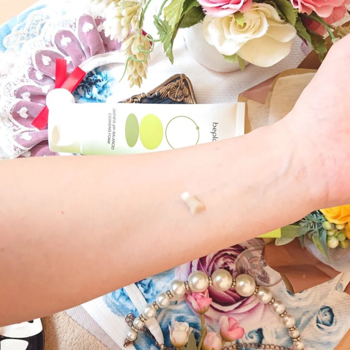 緑豆弱酸性クレンジング/beplain/クレンジングクリームを使ったクチコミ(3枚目)