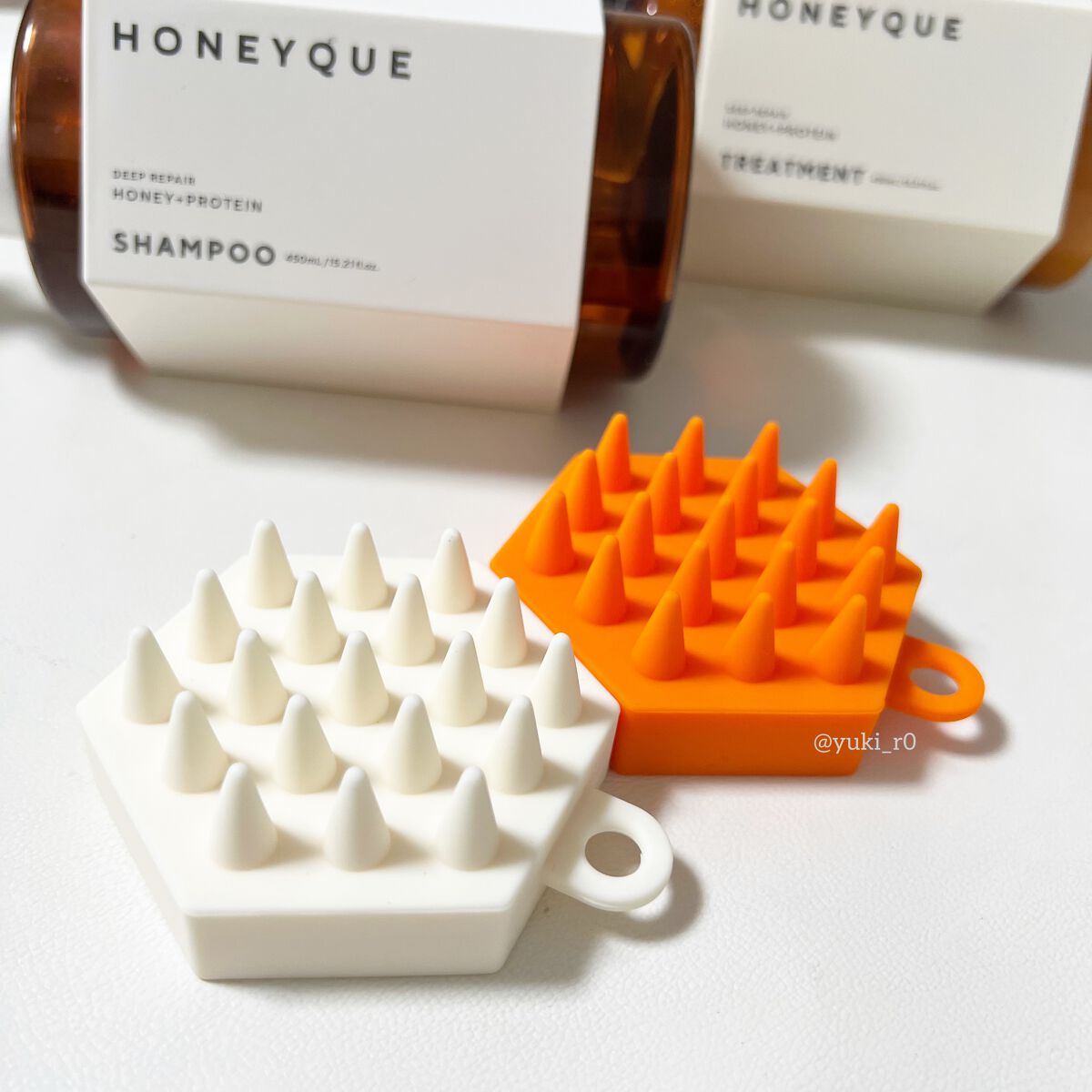 ヘッドスパブラシ ソフト /ハニーク/スカルプブラシを使ったクチコミ（2枚目）