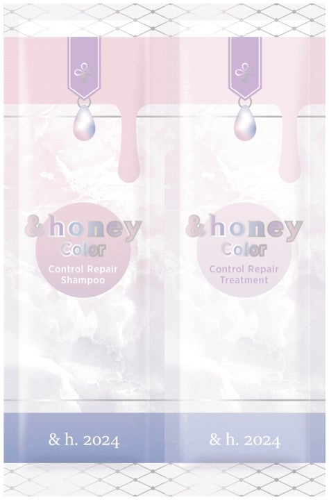 アンドハニー カラー コントロールリペア シャンプー1.0 / ヘアトリートメント2.0 2連お試し(シャンプー10ml+トリートメント10g)