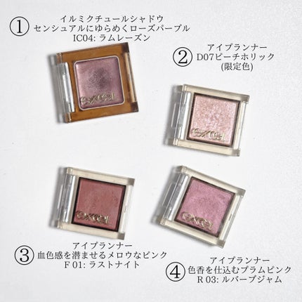 アイプランナー/excel/単色アイシャドウを使ったクチコミ(3枚目)