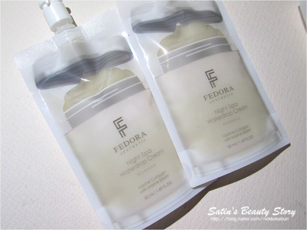 ナイトスパ ウォータードロップクリーム/FEDORA AESTHETIC/フェイスクリームを使ったクチコミ（3枚目）