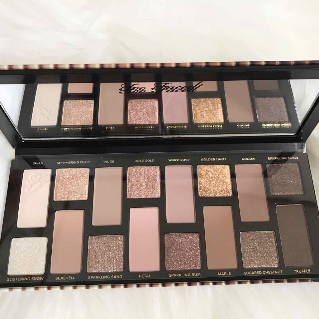 ボーン ディス ウェイ ザ ナチュラル ヌード アイシャドウ パレット/Too Faced/アイシャドウパレットを使ったクチコミ(1枚目)