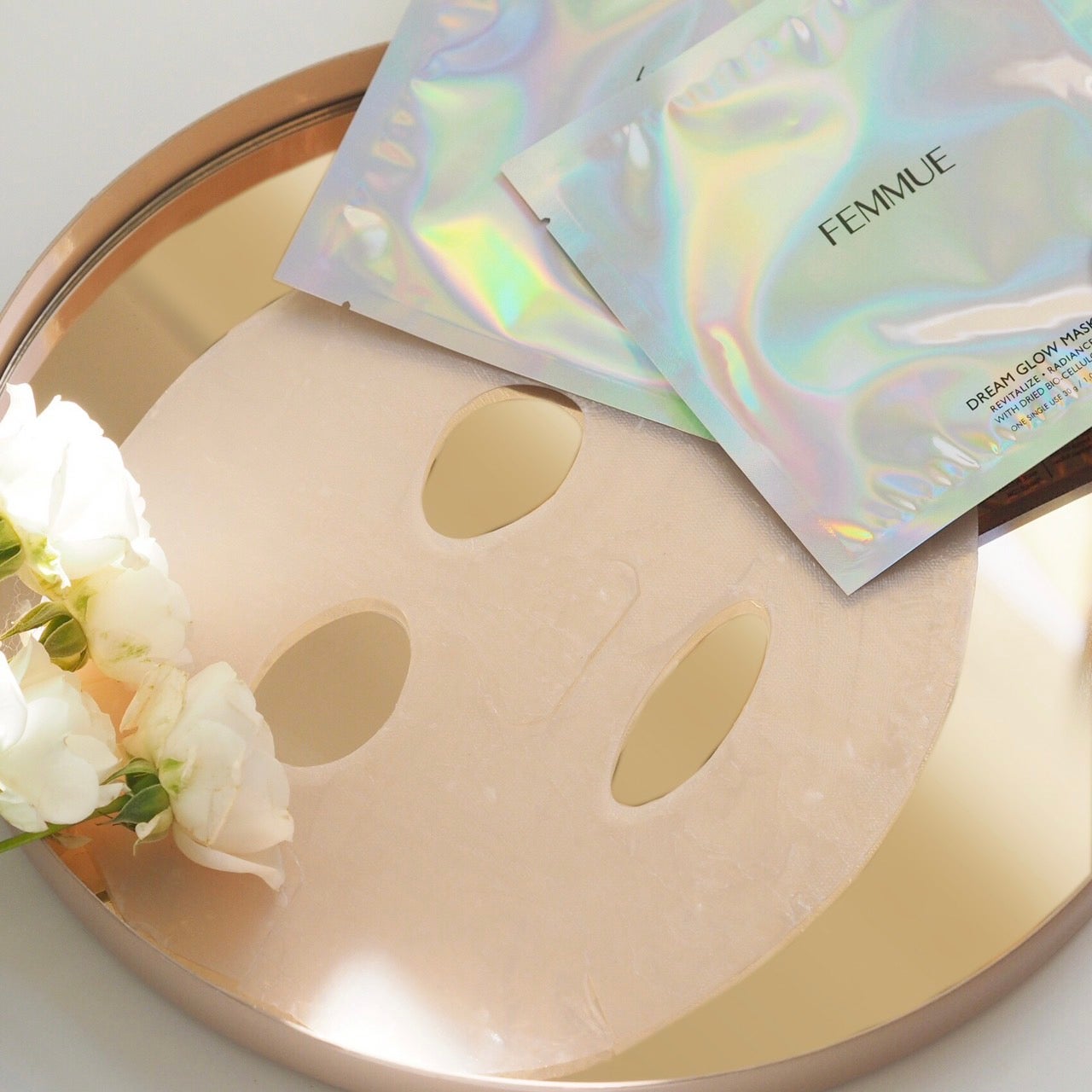 ドリームグロウマスク RR(透明感・キメ)/FEMMUE/シートマスク・パックを使ったクチコミ(3枚目)