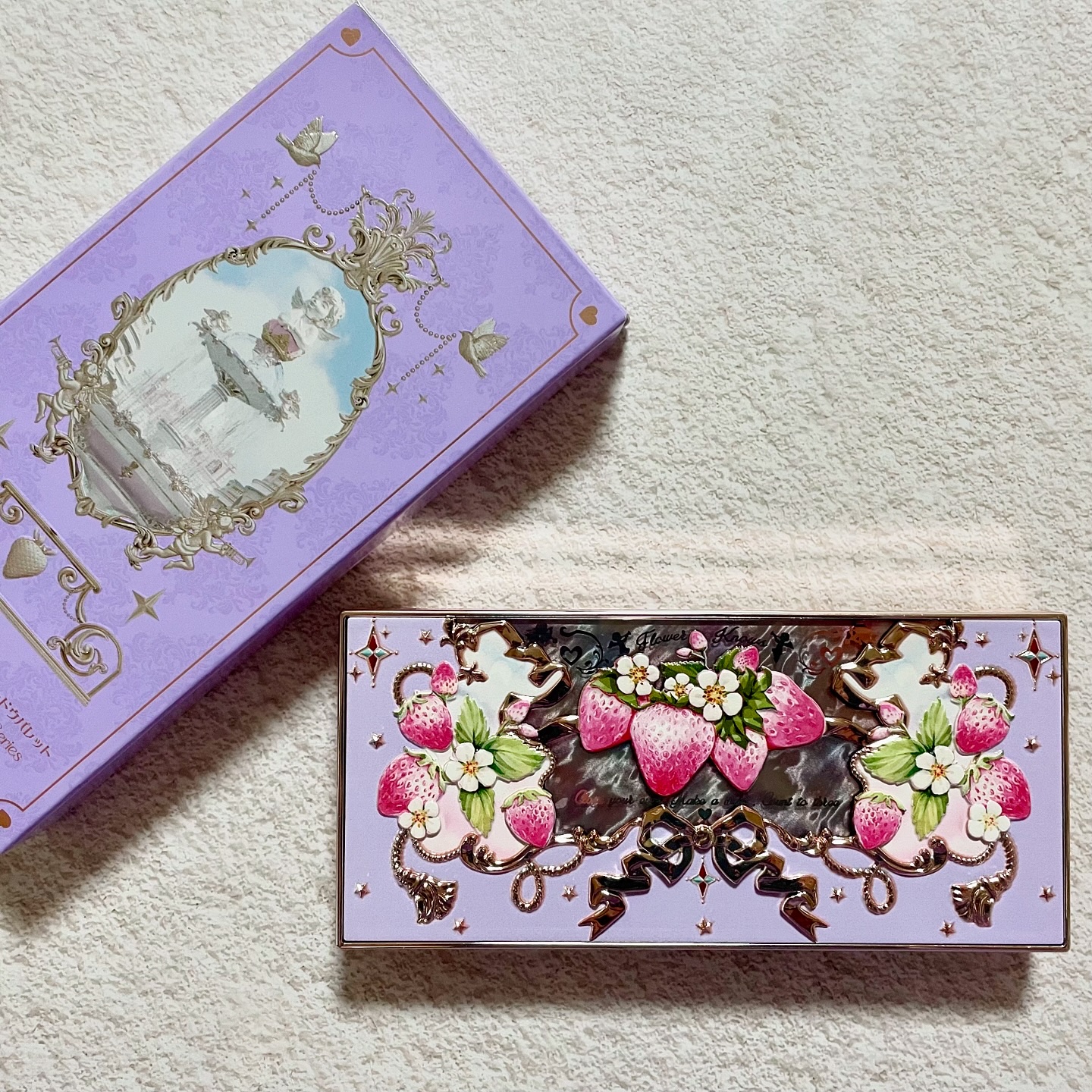 ストロベリーロココ アイシャドウパレット/FlowerKnows/アイシャドウパレットを使ったクチコミ（1枚目）