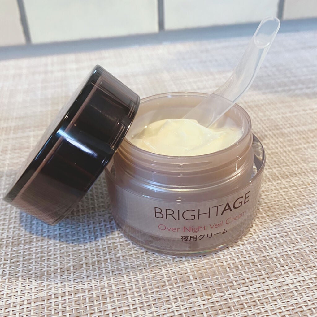 オーバーナイト ヴェールクリーム/BRIGHTAGE/フェイスクリームを使ったクチコミ(2枚目)