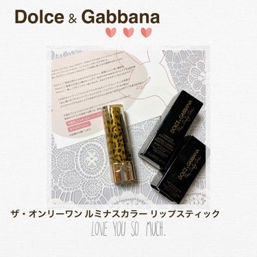 ザ・オンリーワン ルミナスカラー リップスティック/DOLCE&GABBANA BEAUTY/口紅を使ったクチコミ（1枚目）