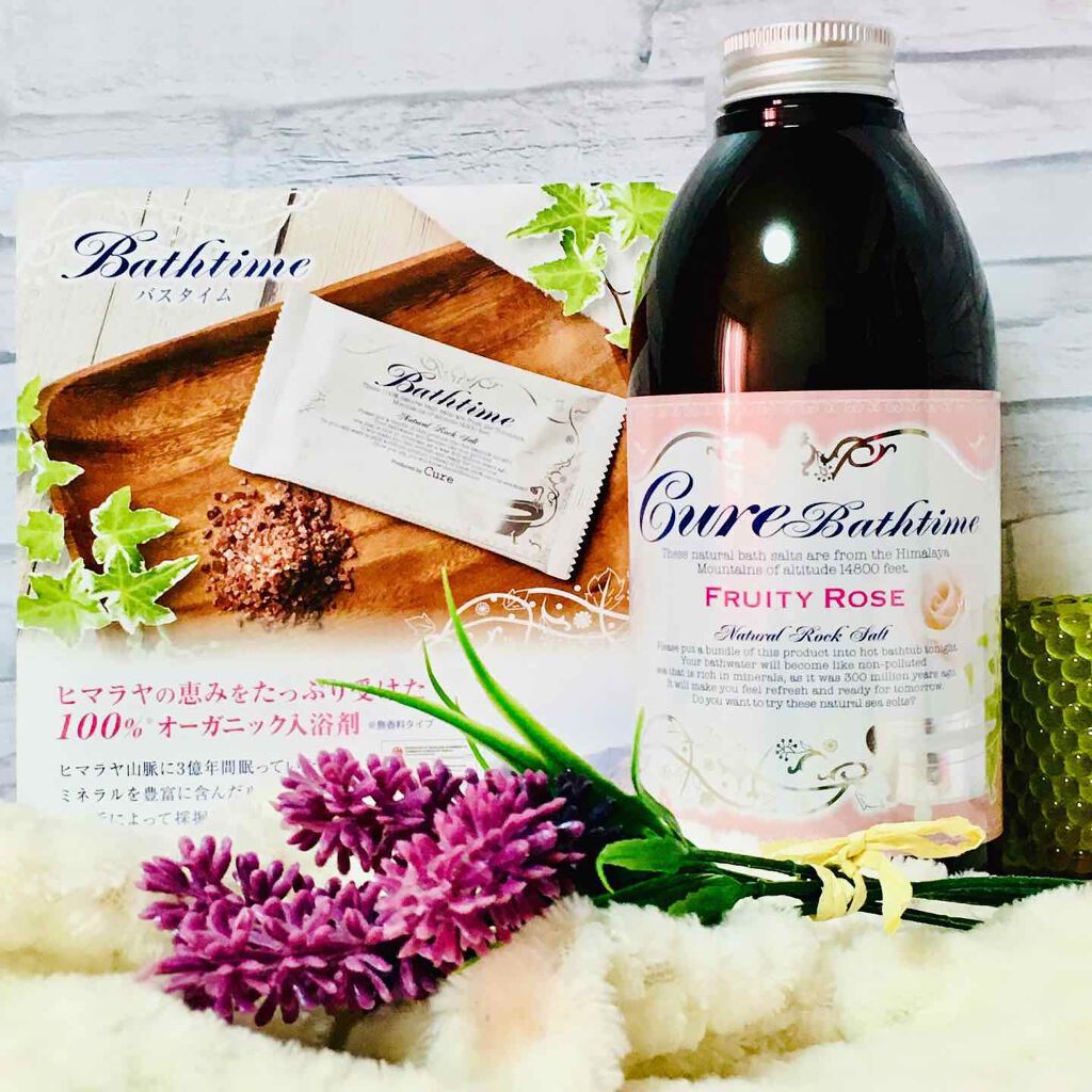 Cureバスタイム フルーティローズの香り 500g/Cure/入浴剤を使ったクチコミ(2枚目)