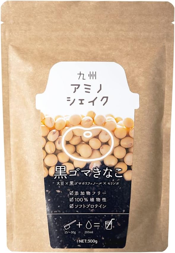 ソフトプロテイン 黒ごまきなこ味 九州アミノシェイク