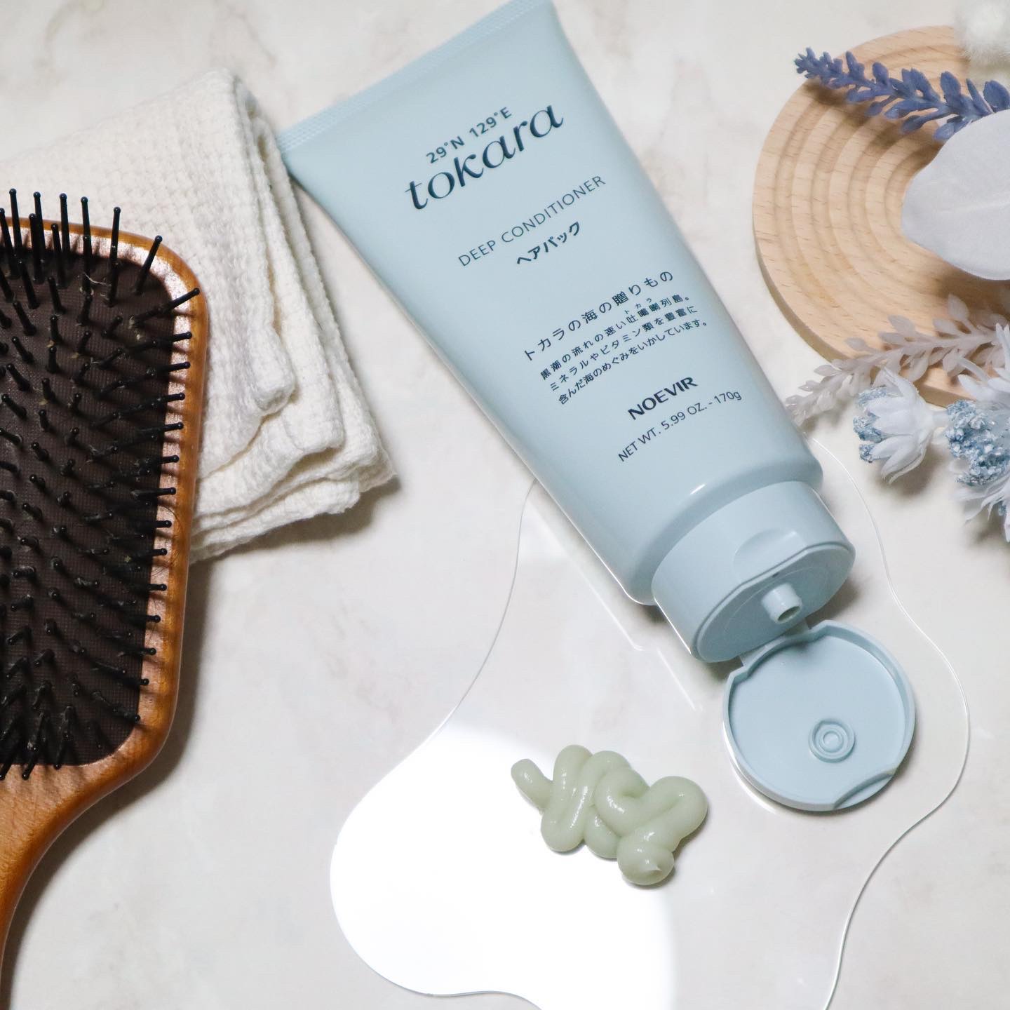 トカラの海のヘアパック〈チューブタイプ〉/ノエビア/ヘアマスク・ヘアパックを使ったクチコミ（3枚目）