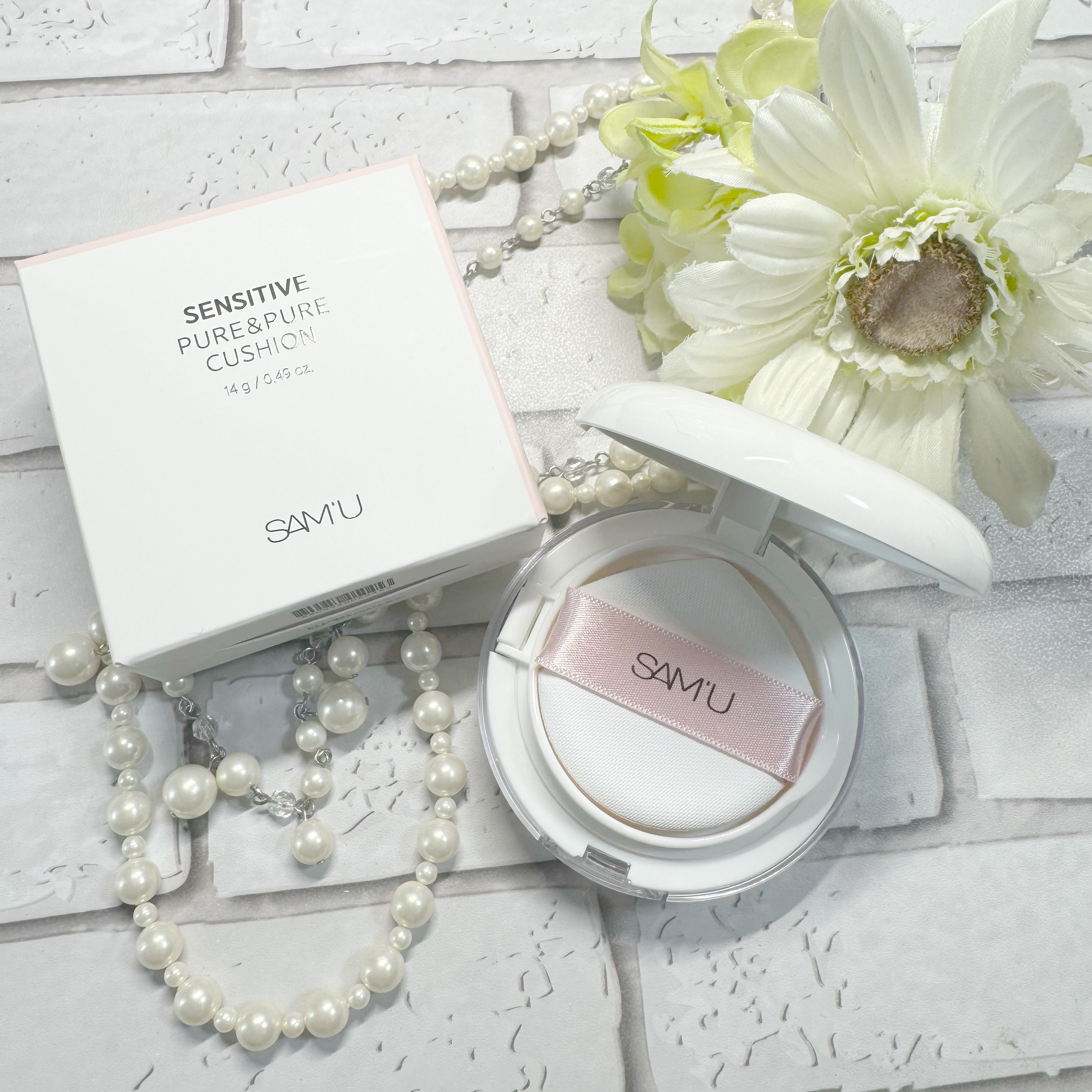 センシティブピュア＆ピュアクッション 23号 ニュートラル/SAM'U/クッションファンデーションを使ったクチコミ（2枚目）
