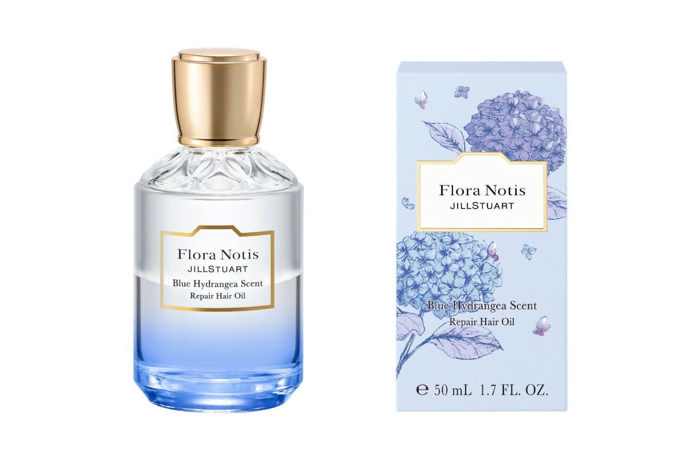 Flora Notis JILL STUARTから2025年夏フレグランス&ヘアケア「ブルーハイドレンジア(Blue Hydrangea)」が登場!の画像