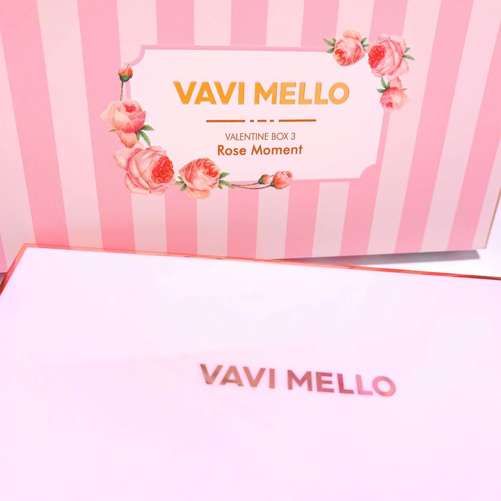 バレンタインボックス3ローズモーメント/VAVI MELLO/アイシャドウパレットを使ったクチコミ(1枚目)