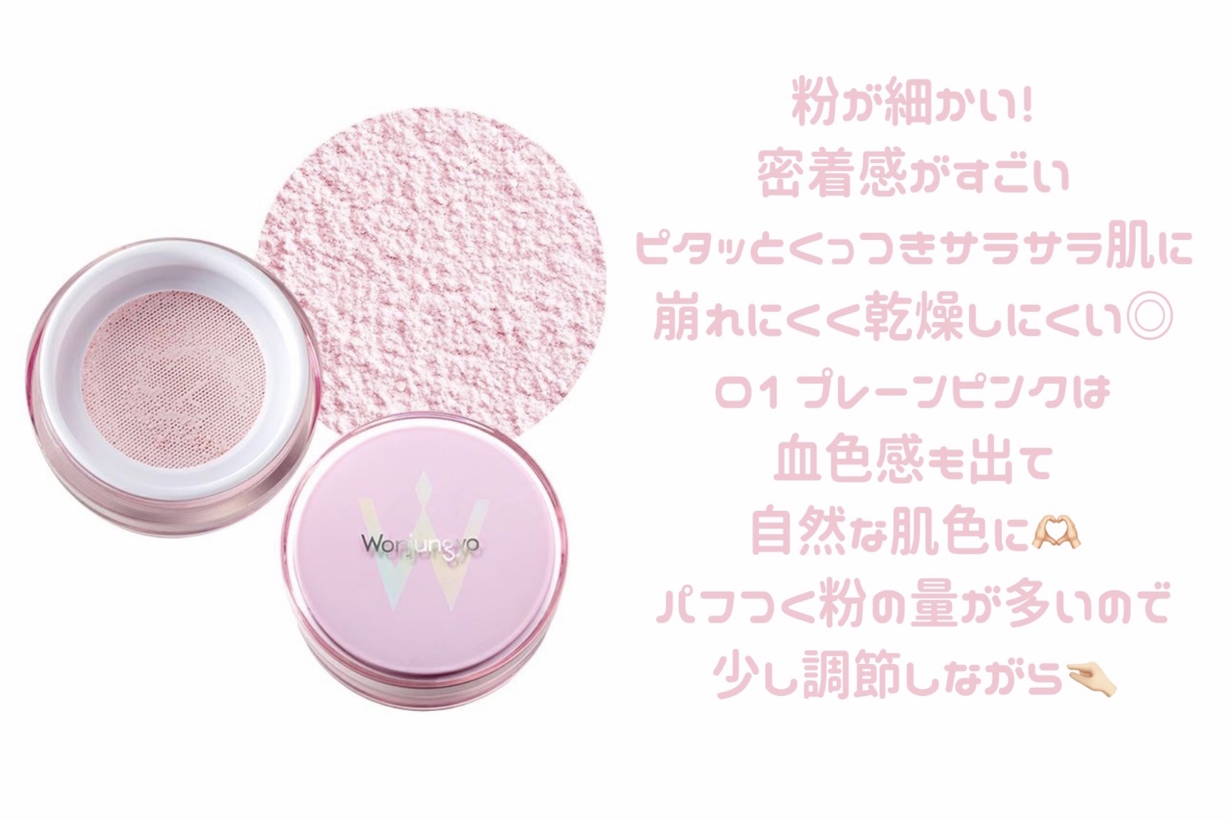 ウォンジョンヨ フィクシングブラーパウダー N/Wonjungyo/ルースパウダーを使ったクチコミ（3枚目）