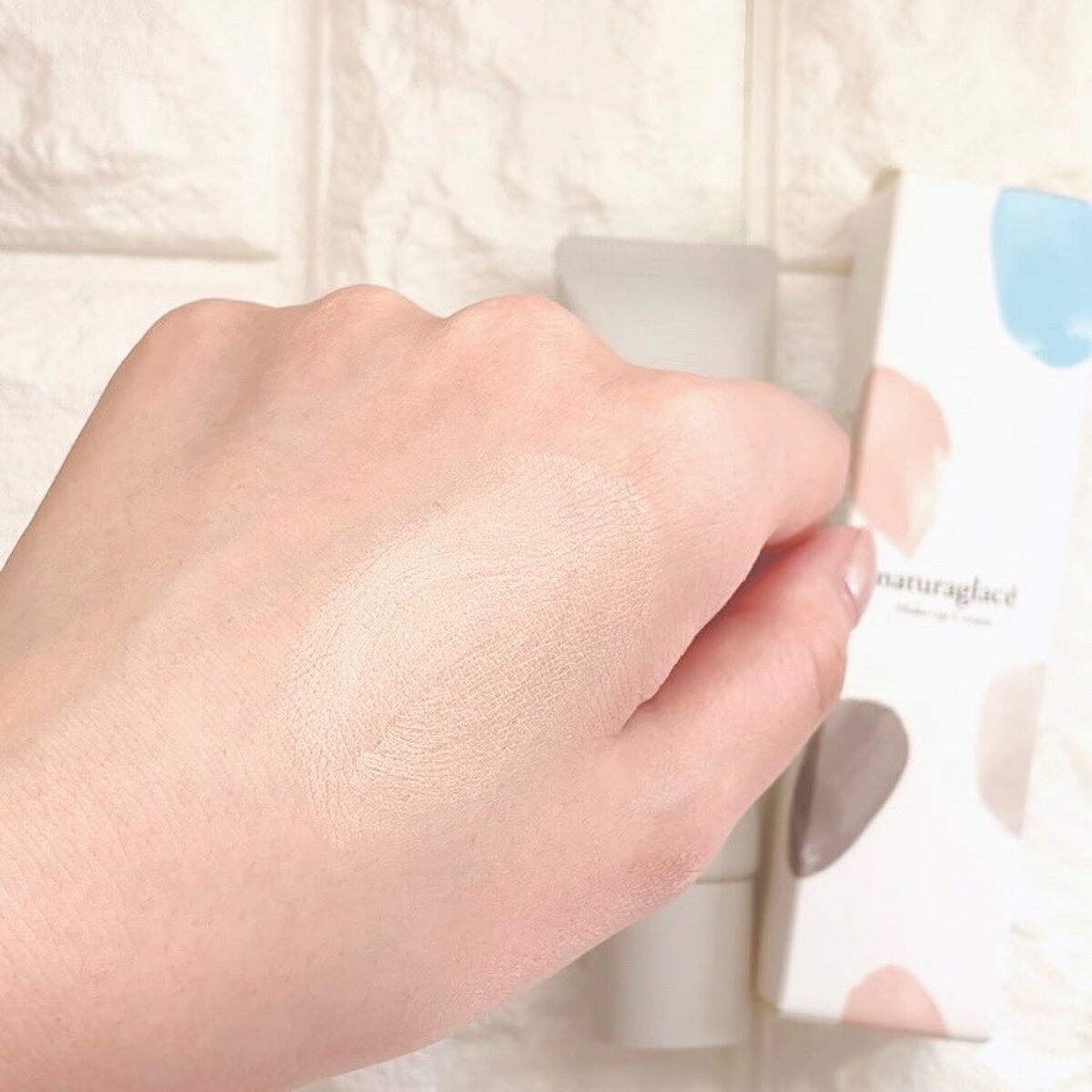 メイクアップ クリームＮ 02 ナチュラルベージュ/ナチュラグラッセ/化粧下地を使ったクチコミ（3枚目）