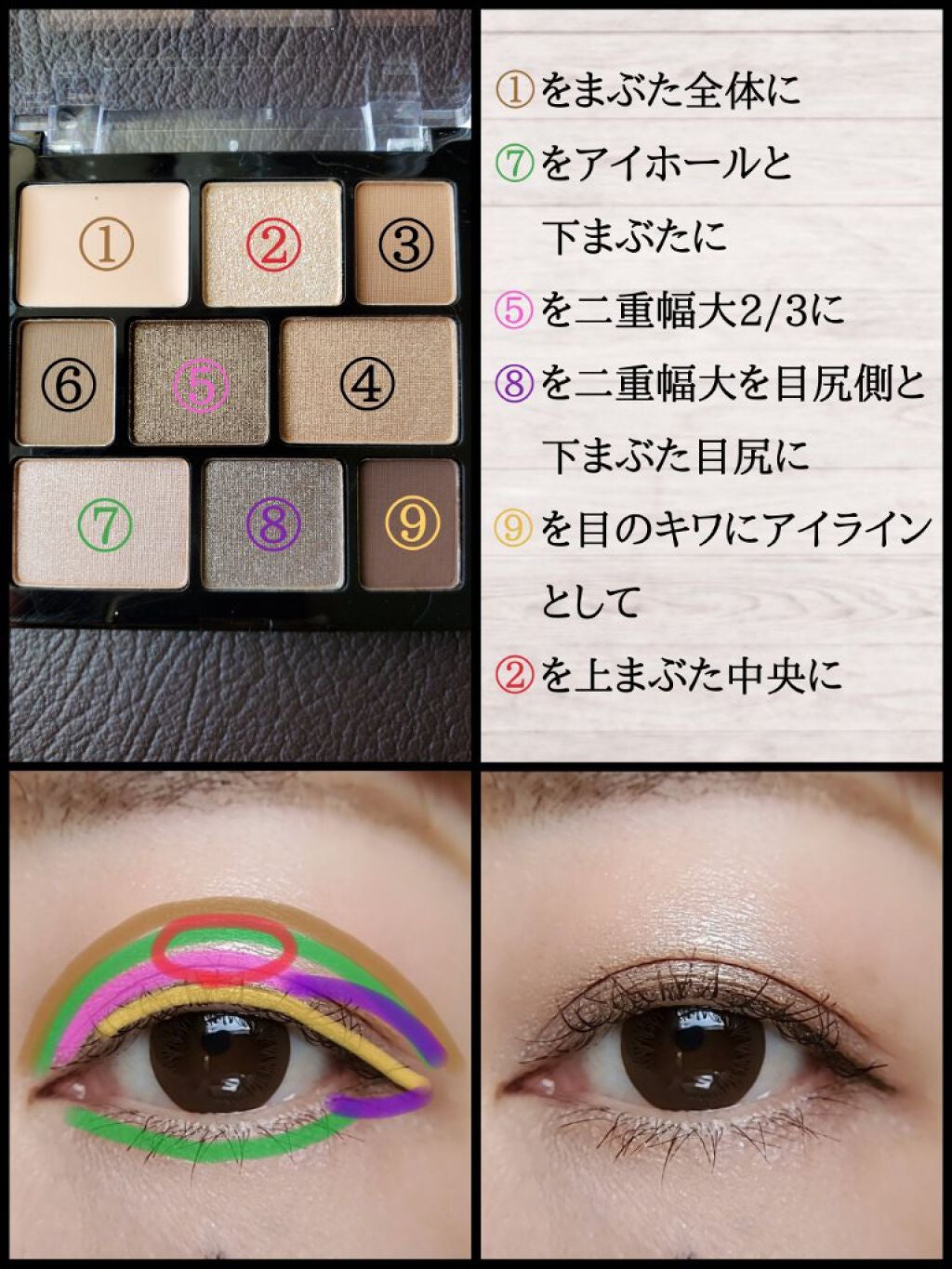 ムードアイシャドウパレット/GENE TOKYO/アイシャドウパレットを使ったクチコミ(4枚目)