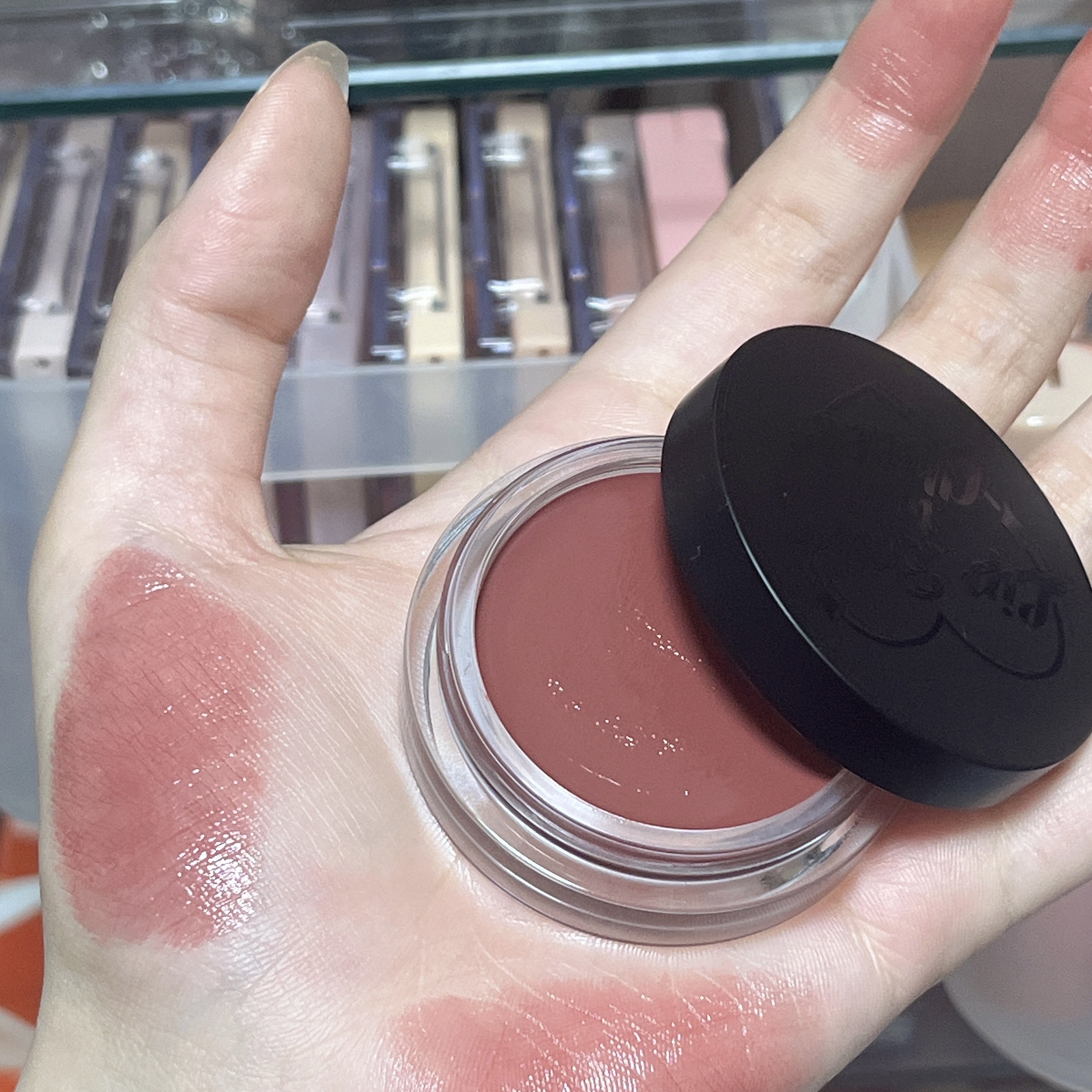 オールマイシングス トゥルービューティー リップバームトゥチーク 03 トピーナッツ(Toffeenut)/all my things/リップバームを使ったクチコミ（2枚目）