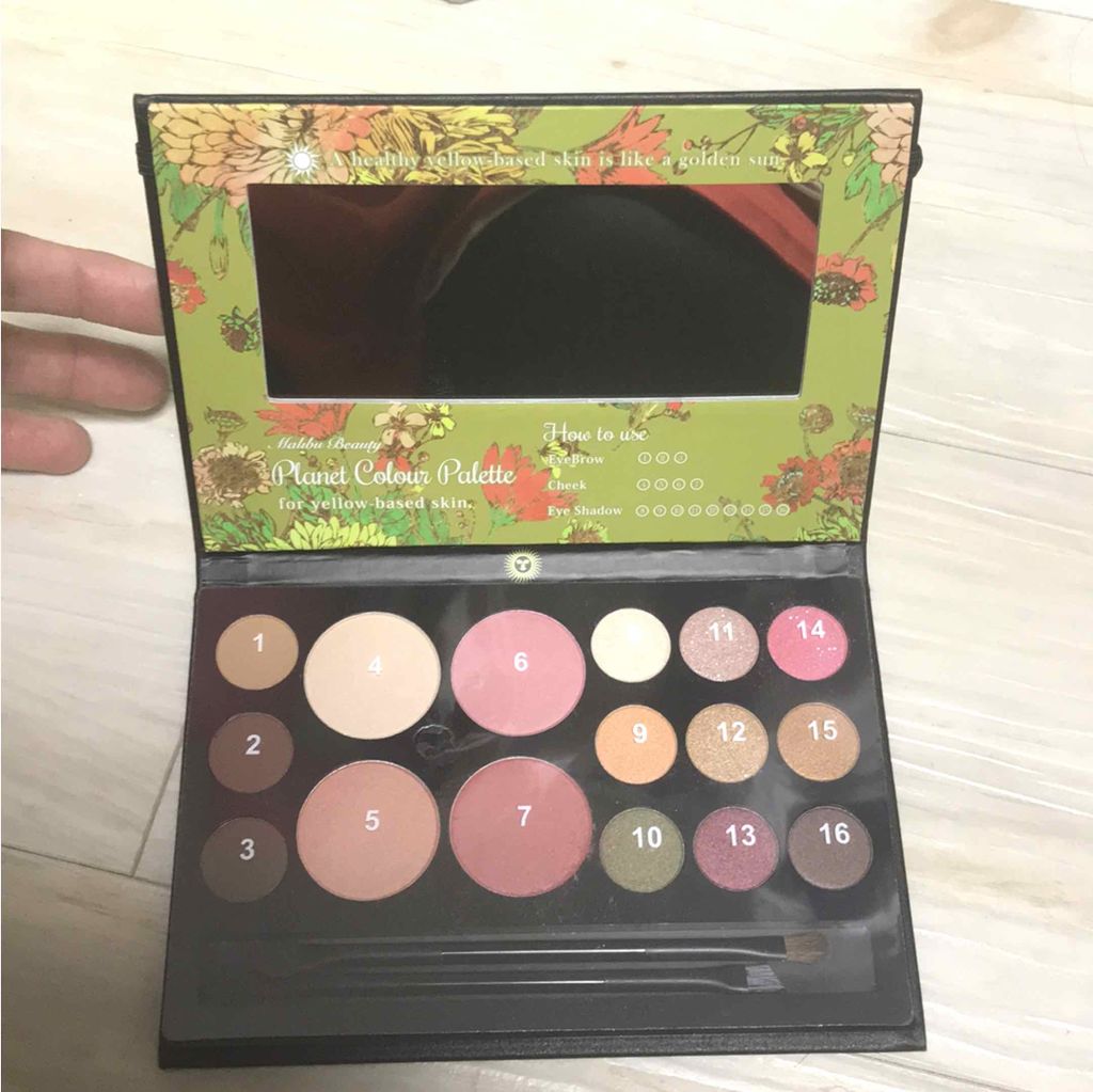 プラネットカラーパレット/マリブビューティー/メイクアップキットを使ったクチコミ(2枚目)