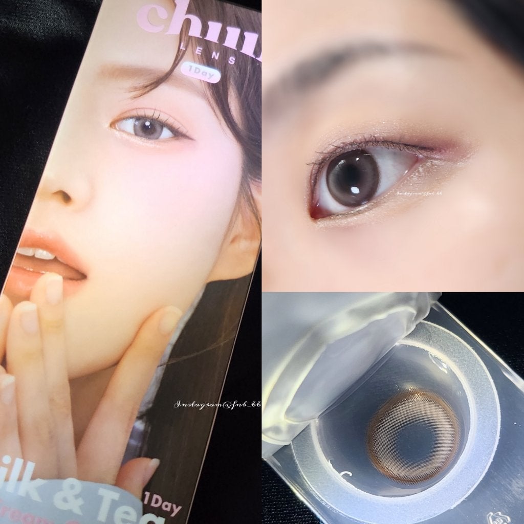 chuuLENS Milk&Tea 1day/chuu LENS/ワンデー(1DAY)カラコンを使ったクチコミ(1枚目)