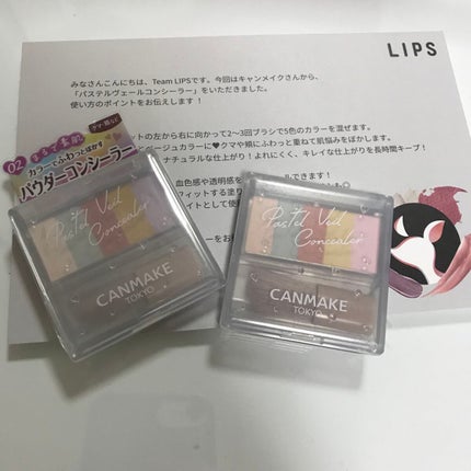 パステルヴェールコンシーラー/キャンメイク/パレットコンシーラーを使ったクチコミ(1枚目)