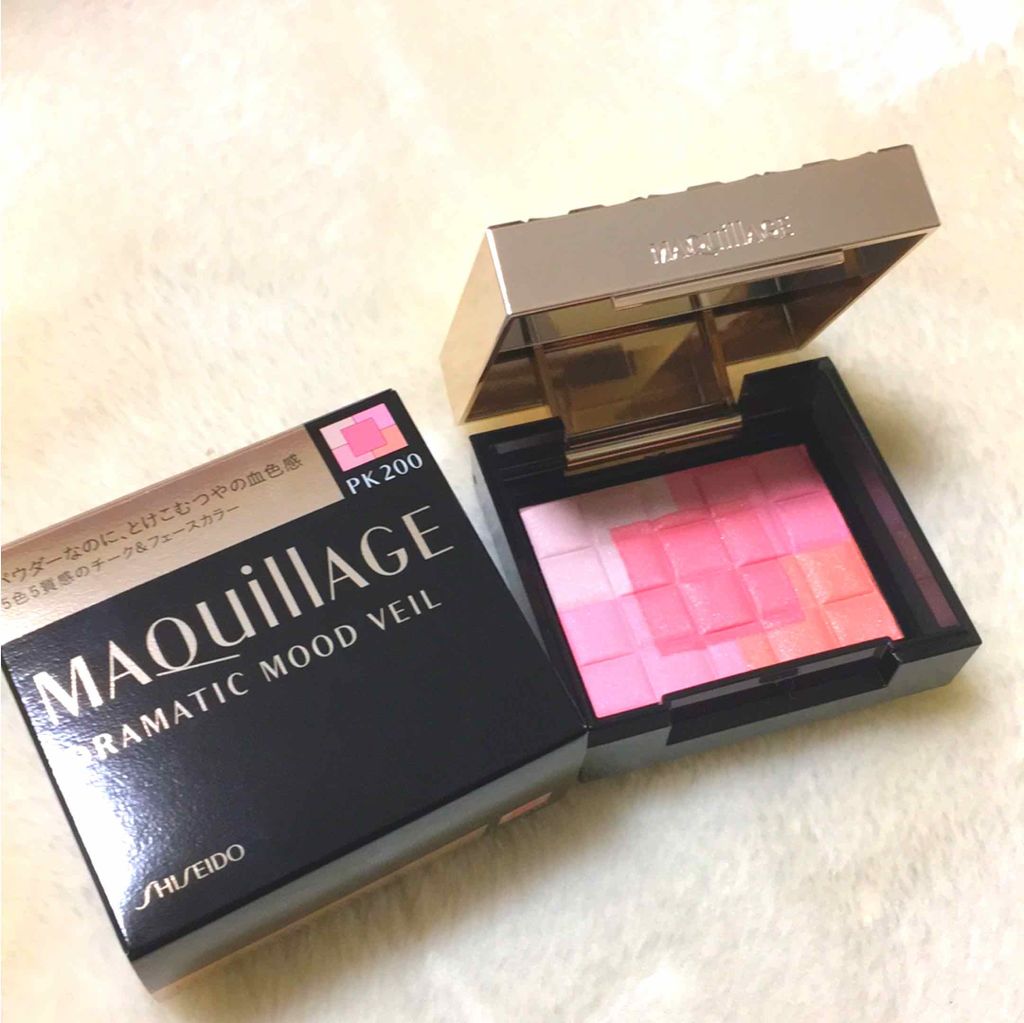 ドラマティックムードヴェール/マキアージュ/パウダーチークを使ったクチコミ（1枚目）