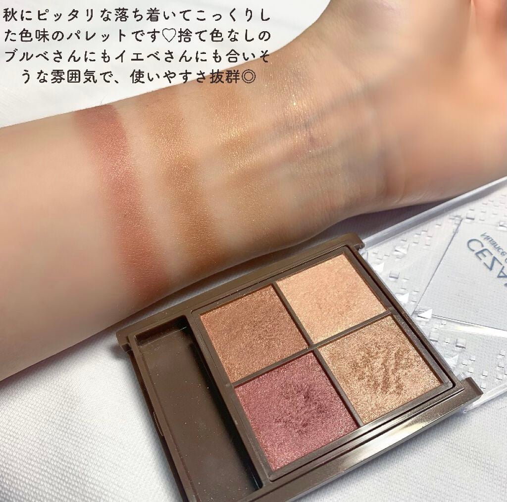 ニュアンスオンアイシャドウ/CEZANNE/アイシャドウパレットを使ったクチコミ(3枚目)