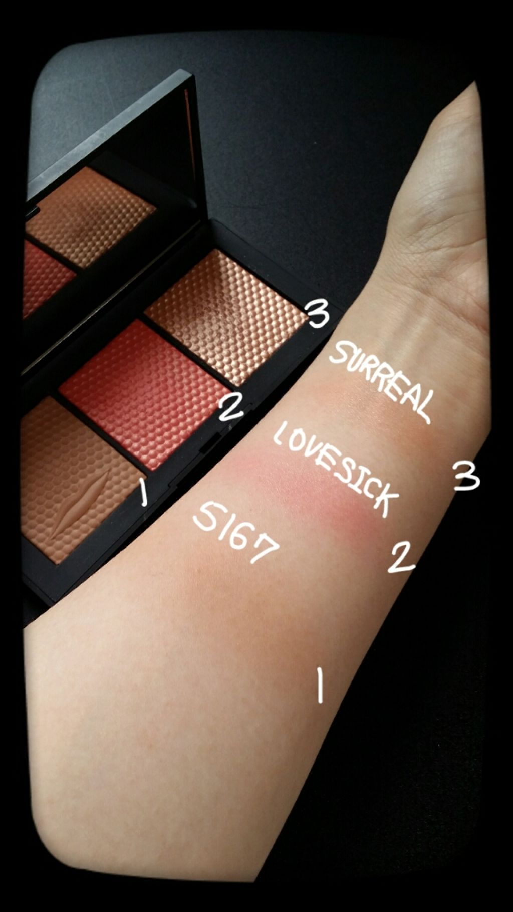 ザ ベール チークパレット/NARS/プレストパウダーを使ったクチコミ（2枚目）