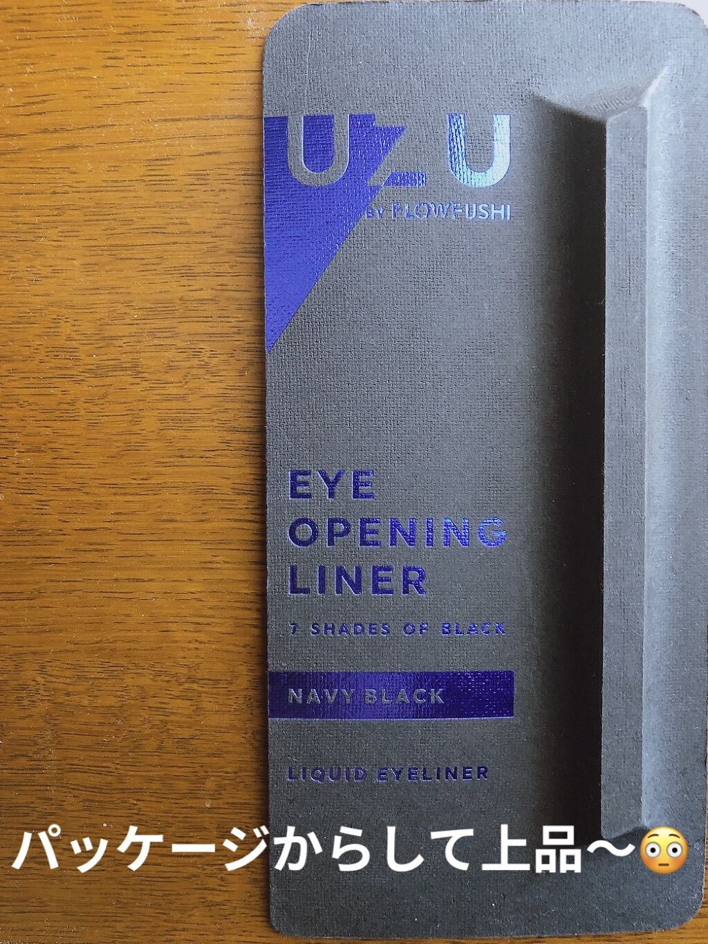 7 SHADES OF BLACK/UZU BY FLOWFUSHI/リキッドアイライナーを使ったクチコミ（2枚目）
