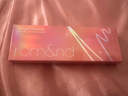トゥインクルペンライナー/rom&nd/リキッドアイライナーを使ったクチコミ(1枚目)