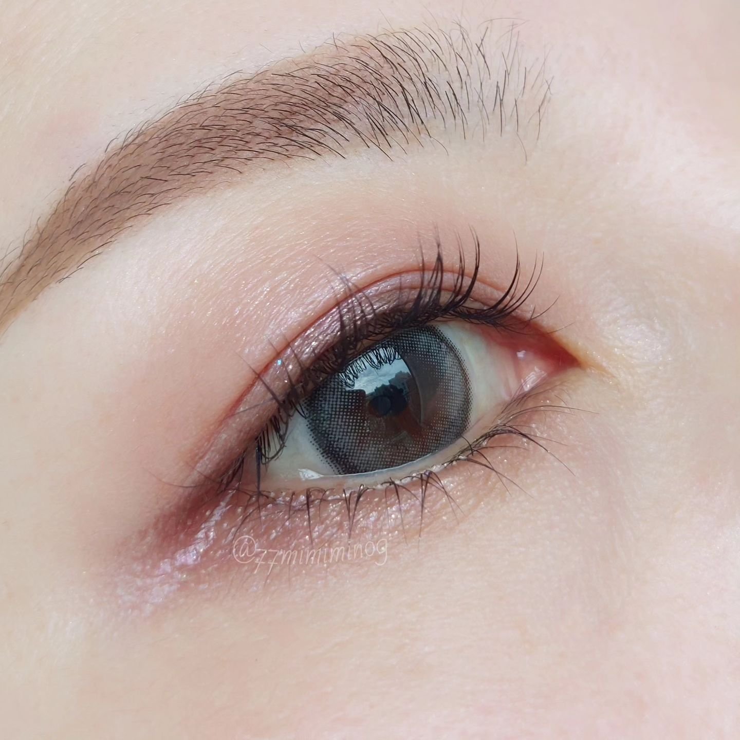 ViVi Ring 1Month グレー/OLENS/カラーコンタクトレンズを使ったクチコミ（2枚目）