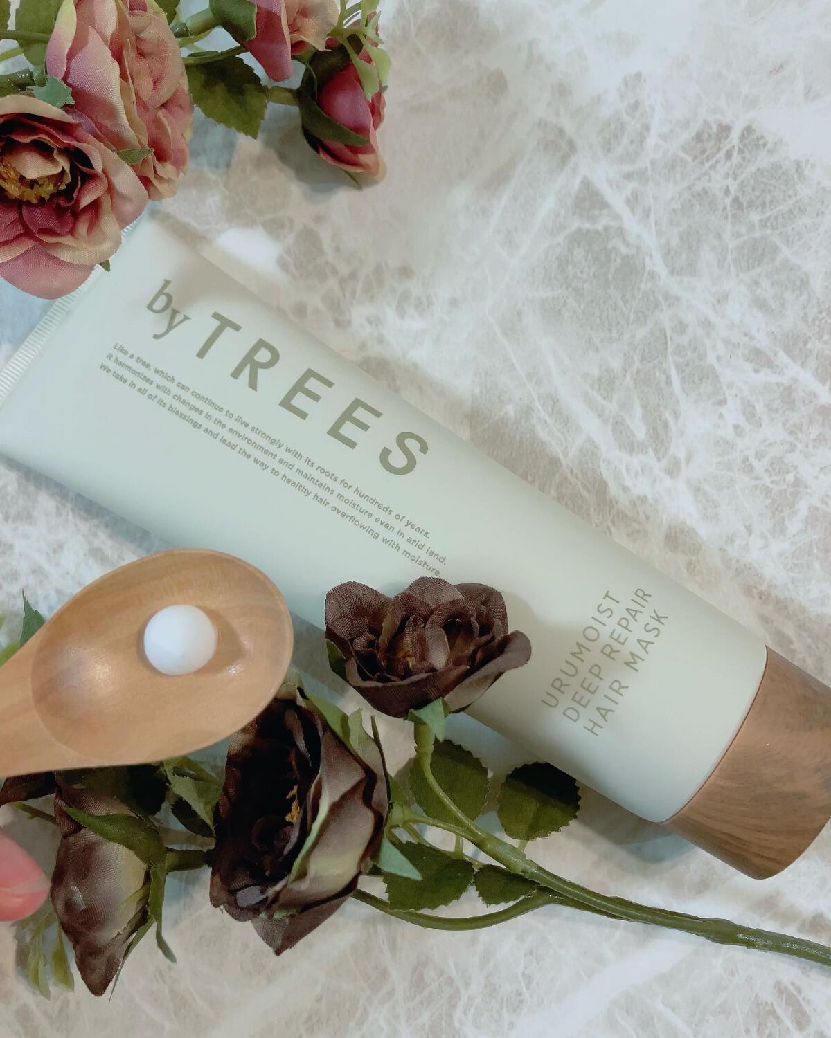 うるモイストディープリペアヘアマスク/byTREES/ヘアマスク・ヘアパックを使ったクチコミ（2枚目）