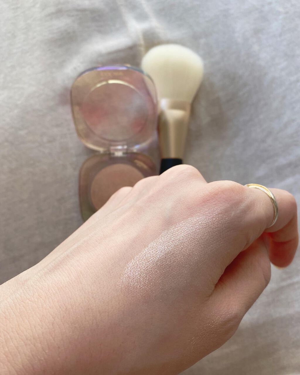 チークブラシ(先丸)/フェリセラ/メイクブラシを使ったクチコミ(4枚目)