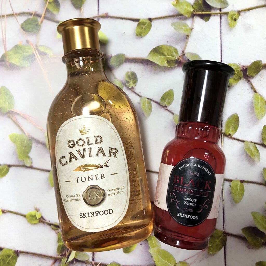 黒ザクロ ボリューミングセラム/SKINFOOD/美容液を使ったクチコミ（1枚目）