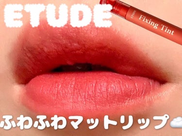 フィクシングティント ヴィンテージレッド（新パッケージ）/ETUDE/口紅を使ったクチコミ（1枚目）