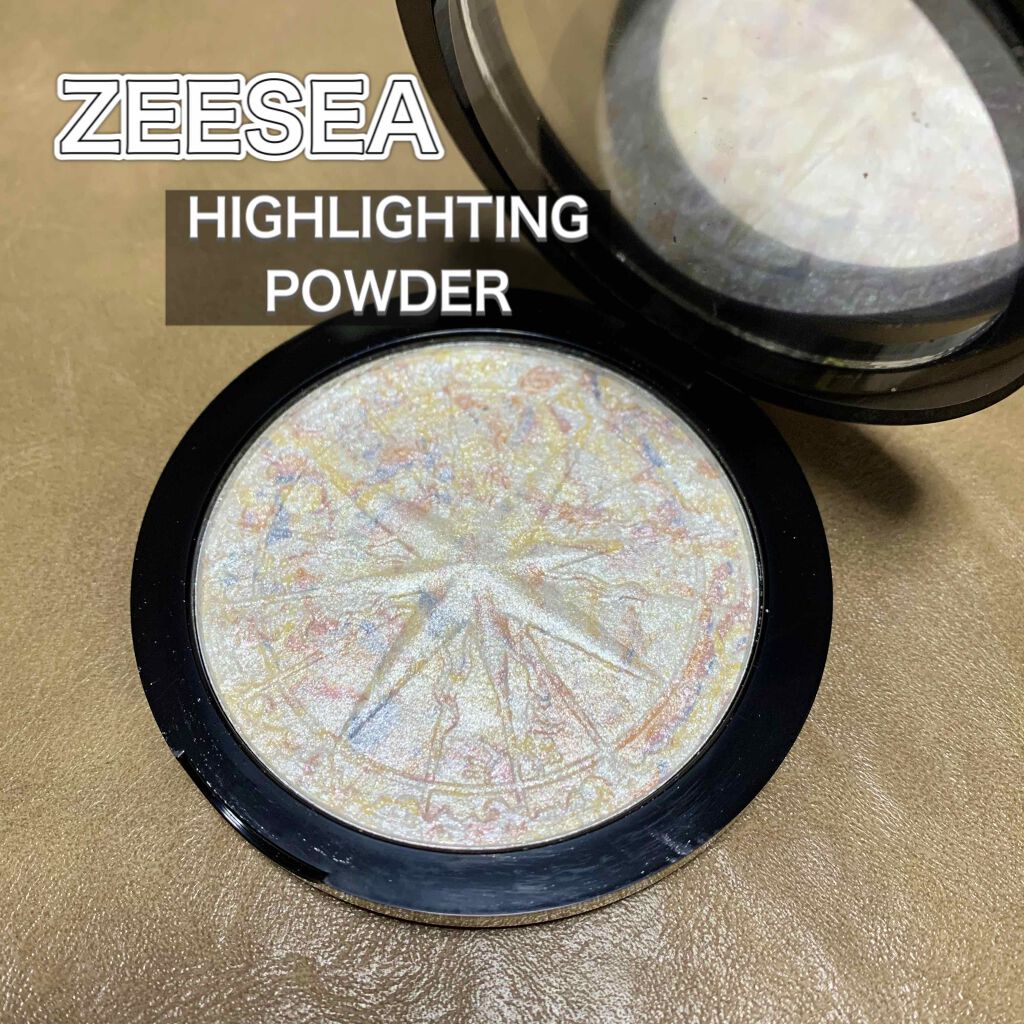 ZEESEA 顔がキラキラ  オーロラ系ハイライト/ZEESEA/パウダーハイライトを使ったクチコミ（1枚目）