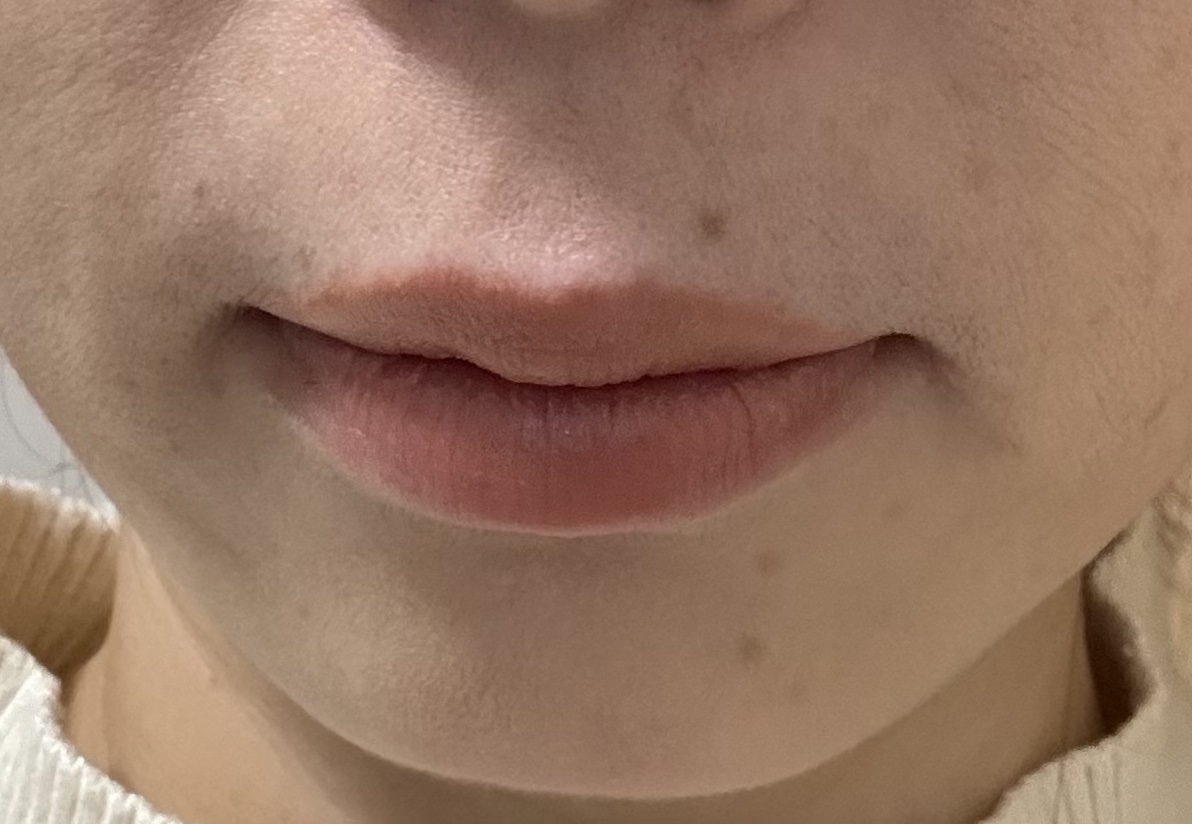 スチームマットヌードリップ EX-4 オレンジベージュ系【月無夜のオレンジマキアート】/KATE/口紅を使ったクチコミ（3枚目）