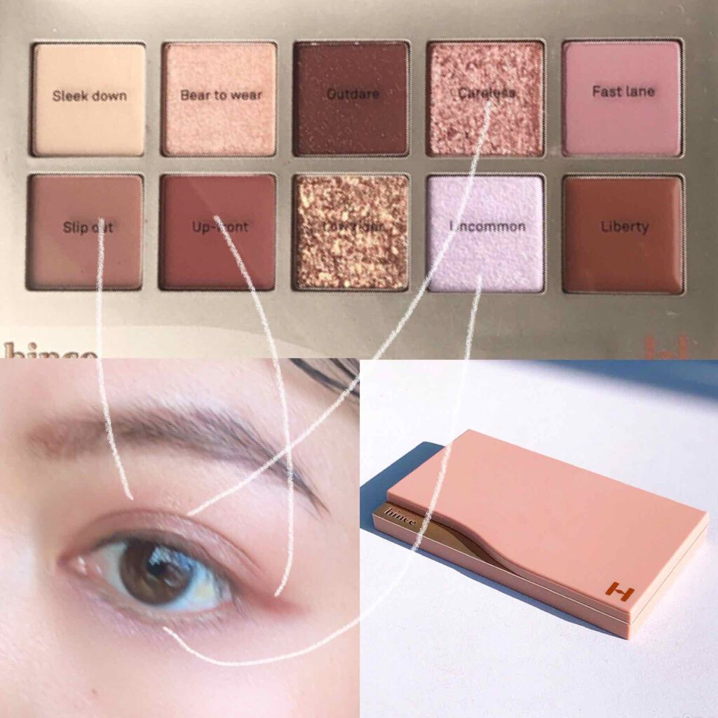 ニューデップスアイシャドウパレット/hince/アイシャドウパレットを使ったクチコミ(4枚目)